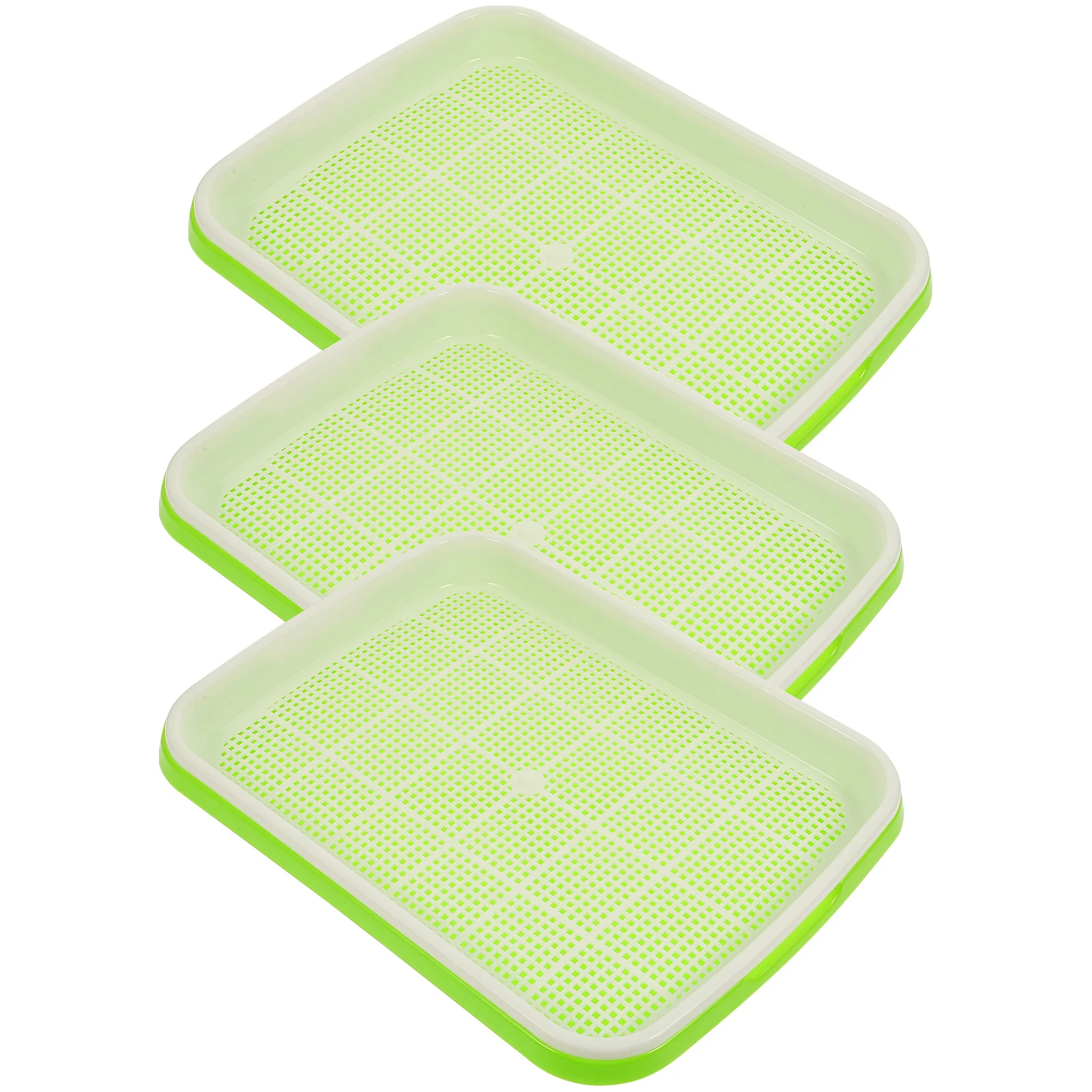 

3pcs Seedling Tray Soilless Plant Growing Trays Hydroponic Germinating Basin Garden Supplies For Vegetables Mung Bean Soybean