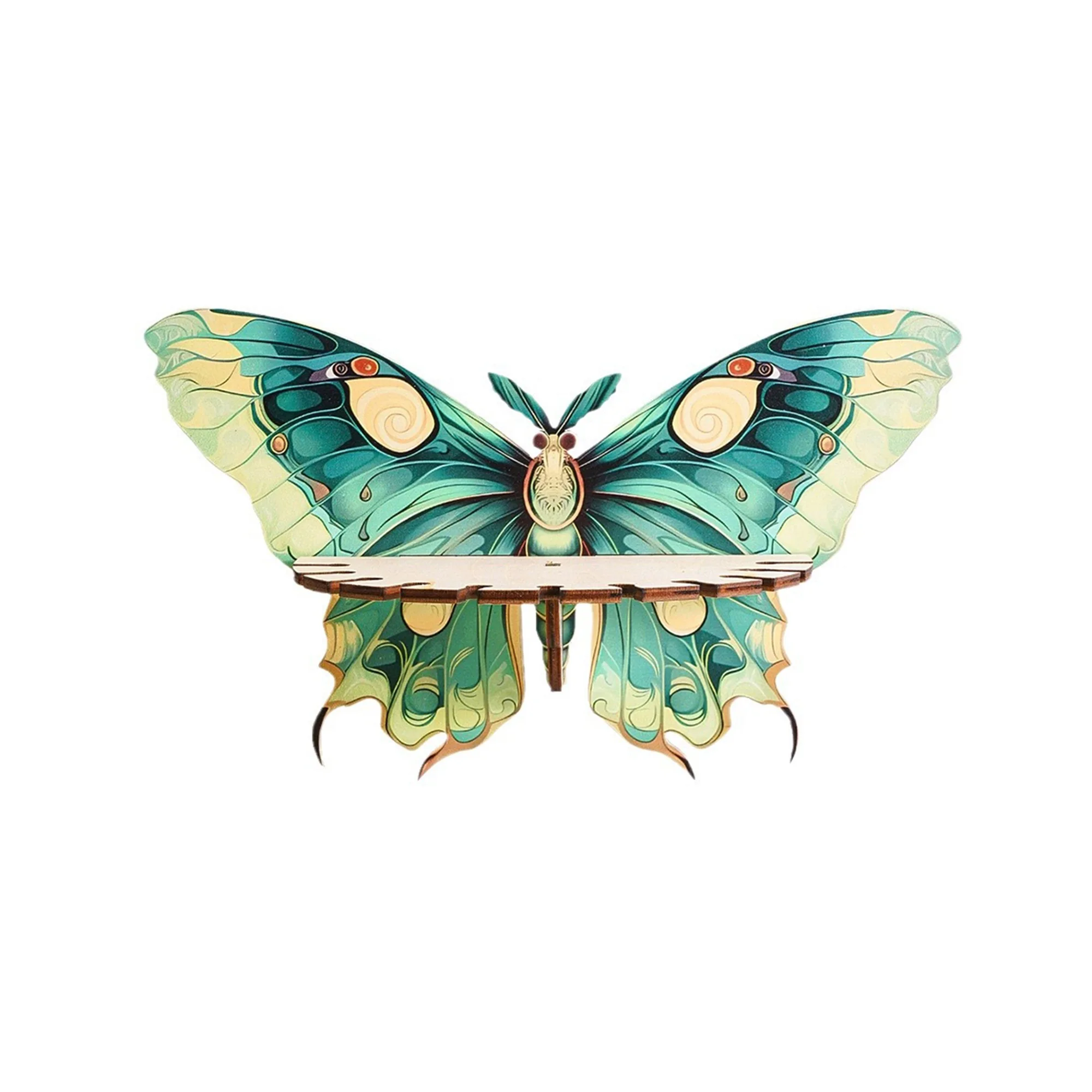 

Деревянные настенные полки в деревенском стиле с дизайном в виде бабочки-ласточки для демонстрации драгоценных камней, декора стен и хранения