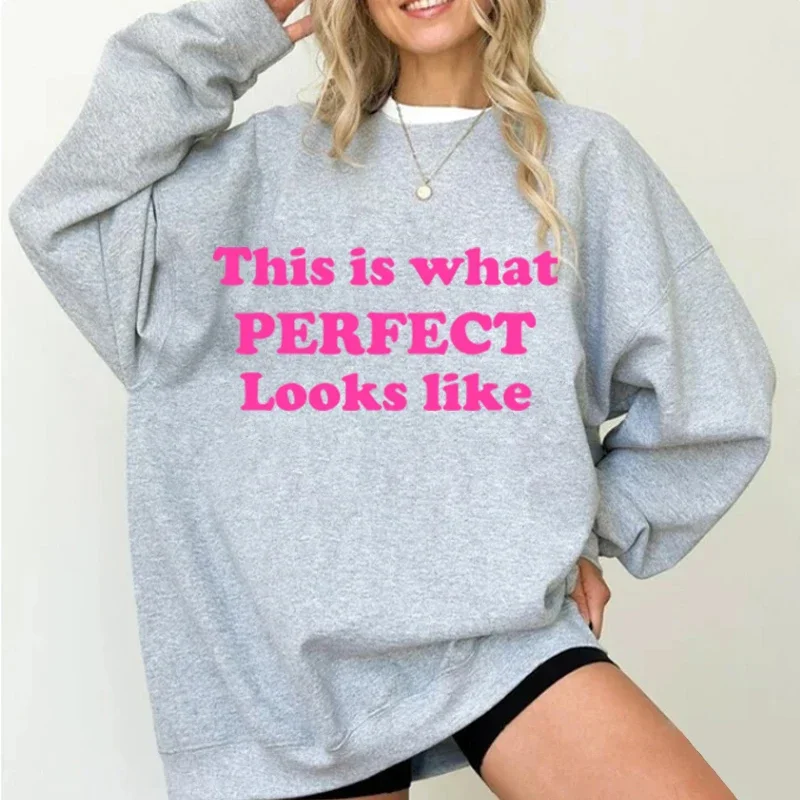 This Is the Perfect Baby Crew Neck Sweatshirt This Is the Perfect Crew Neck Top Hip Hop Streetwear  Oversized Sweatshirt  Winter