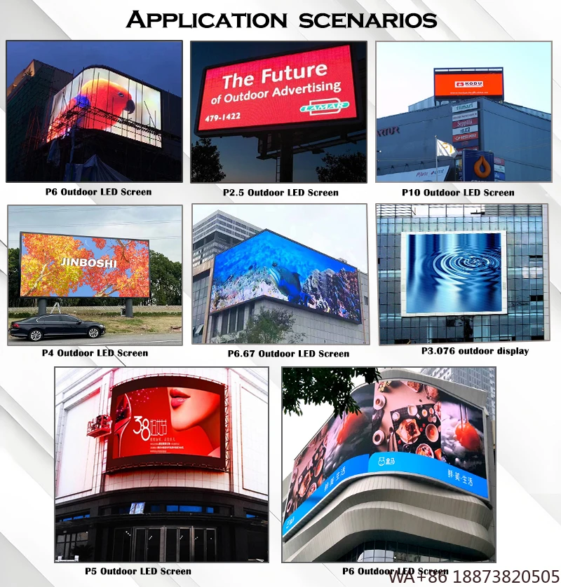 شاشة LED تخصيص الشاشة في الهواء الطلق P2 P2.5 P3 P4 P5 لوحة جدار الفيديو مقاوم للرطوبة والغبار 5 مللي متر شاشة بكسل