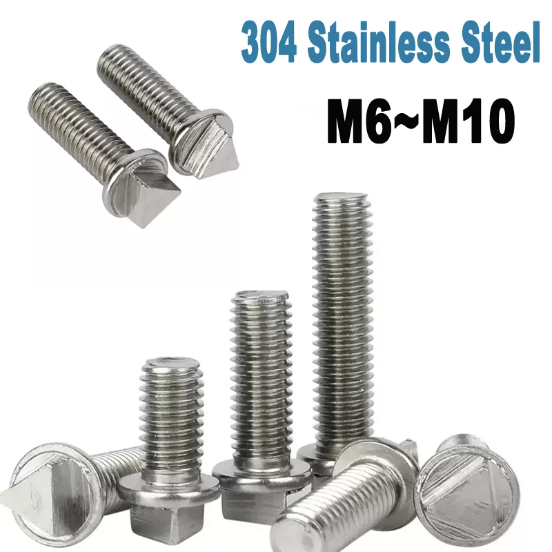 

Outdoor & Machinery Anti-Theft Bolts M6-M10 - 304 Stainless Steel Outer Triangle Head Triangle Security Screws