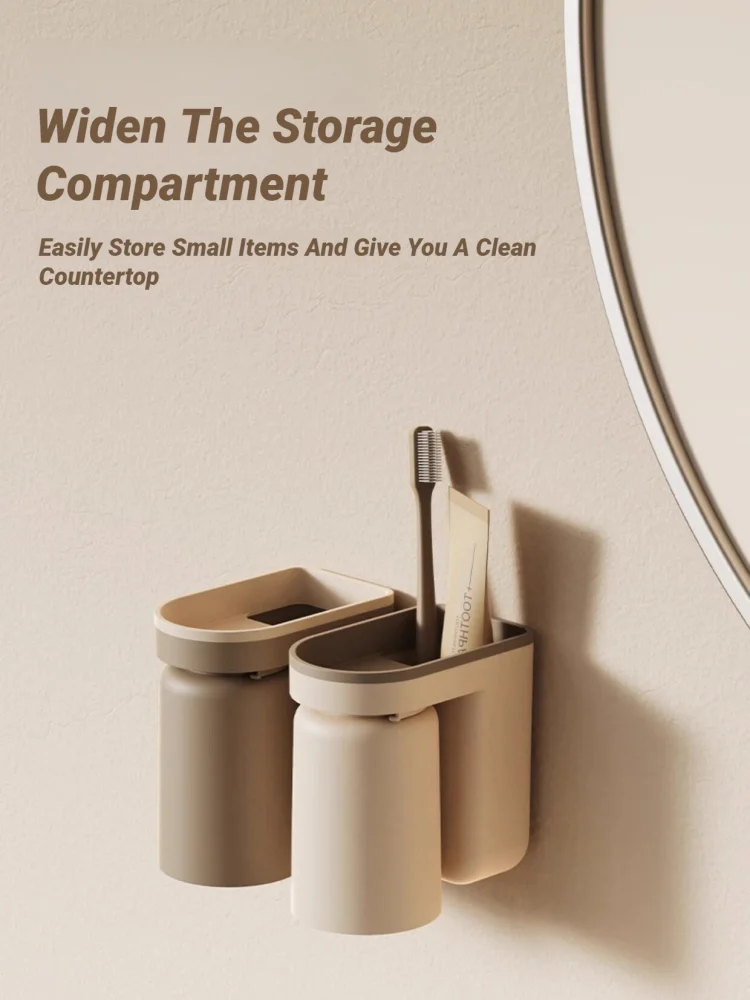 혁신적인 무타공 벽걸이형 고급 칫솔 가글컵 수납 랙 커 - Home Goods Bathroom Storage 리뷰 및 가격