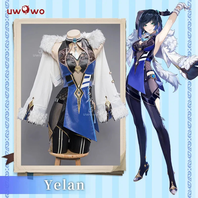 

LAST BATCH UWOWO Genshin Impact Yelan Cosplay Costume Game Liyue Hydro Yelan Costume Lovely Halloween Party Role Play