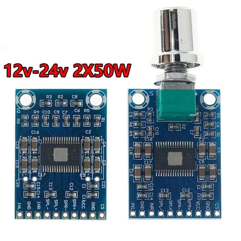 tPa3116D2 XH-M564 50W+50W 2.0 Channel Digital Stereo Audio Power Amplifier Board DC 12-24V