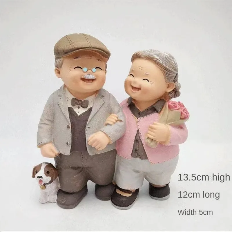 Creative Old Man Old Lady Decorations Cakes Home Decor Living Room Bedroom Decorations Grandparents Wedding Anniversary Gifts