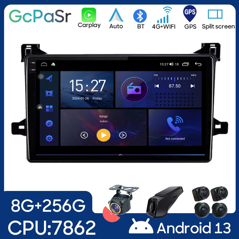 5G WIFI For Toyota Prius XW50 2015-2020 Android Car Auto Radio Multimedia Player WIFI BT GPS Navigation Video DSP BT No 2din DVD