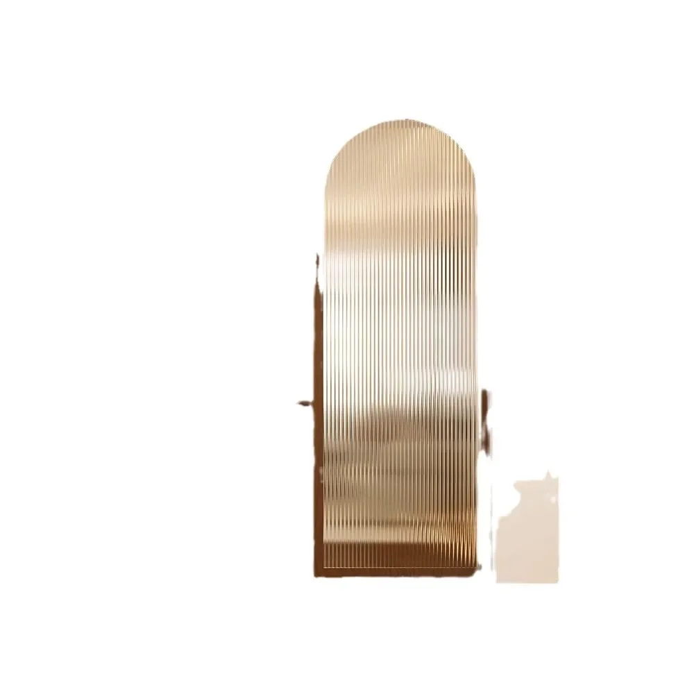 Retro all solid wood living room entrance Changhong glass partition new Chinese style front door
