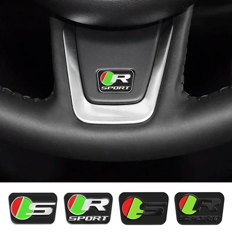 

3D металлическая эмблема-наклейка с логотипом S/R Sport для руля Jaguar XF XE XJ XEL XJL F-Type F-PACE, аксессуары для интерьера