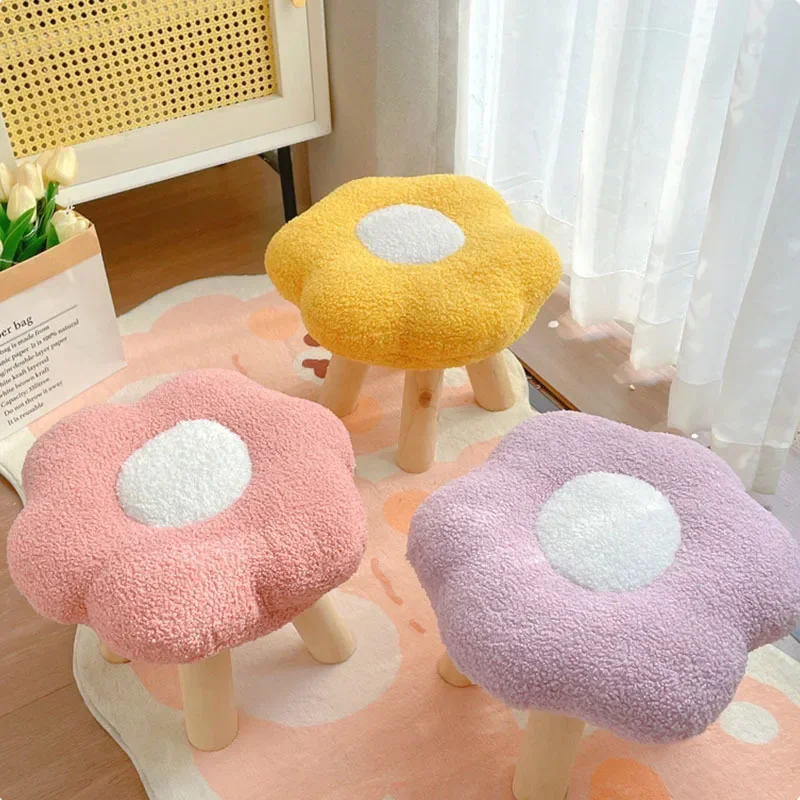 Small stool home, low stool Internet celebrity sofa bench, living room seat  are cute, girls bedroom shoes