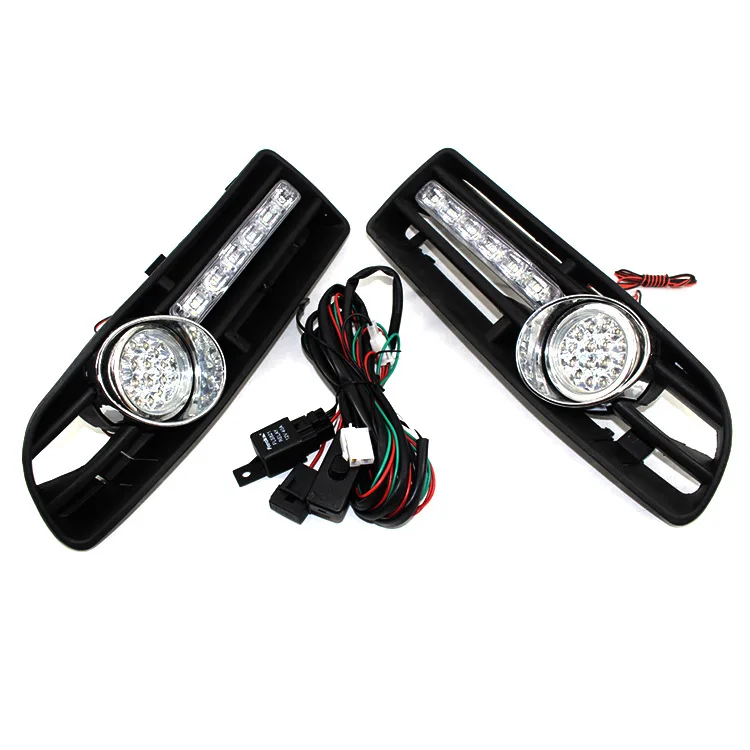 

Suitable for 99-05 Volkswagen Jetta Bora Mk4 modified small harpoon daytime running light LED fog light lower mesh grille