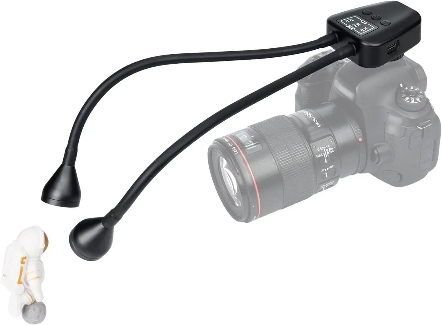 

LED Macro Arm Light with 10-Level Brightness, CRI 95+, 5600K for DSLR Camera Close-up Shooting