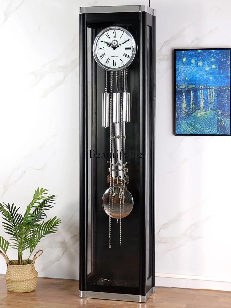 Light Luxury Modern the Grandfather Clock Living Room Solid Wood Simplicity