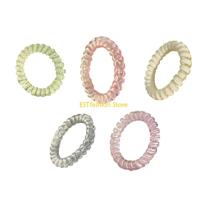 

Y5GC Trendy Korean Hair Elastic Hair Accessories NonDamaging Hair Holder for Women