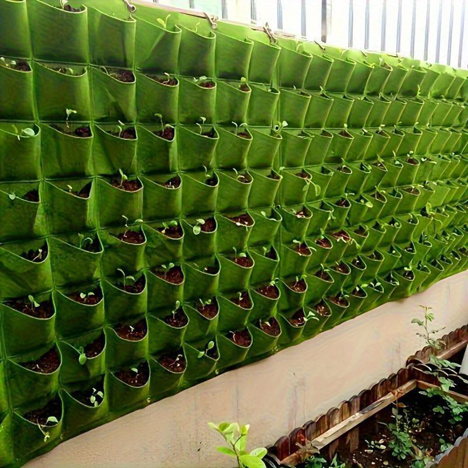 

9/18 Pockets Felt Vertical Plant Grow Bag Non-woven Greening Flower Container for Flower Vegetable Herb Garden Planting Supplies
