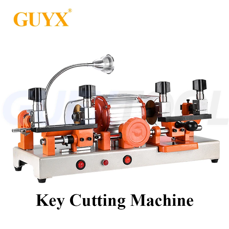 Horizontal Electronic Key Cutting Machine Car Key Copying Machine Extended Fixture Key Duplicating Machine With LED Key Carving