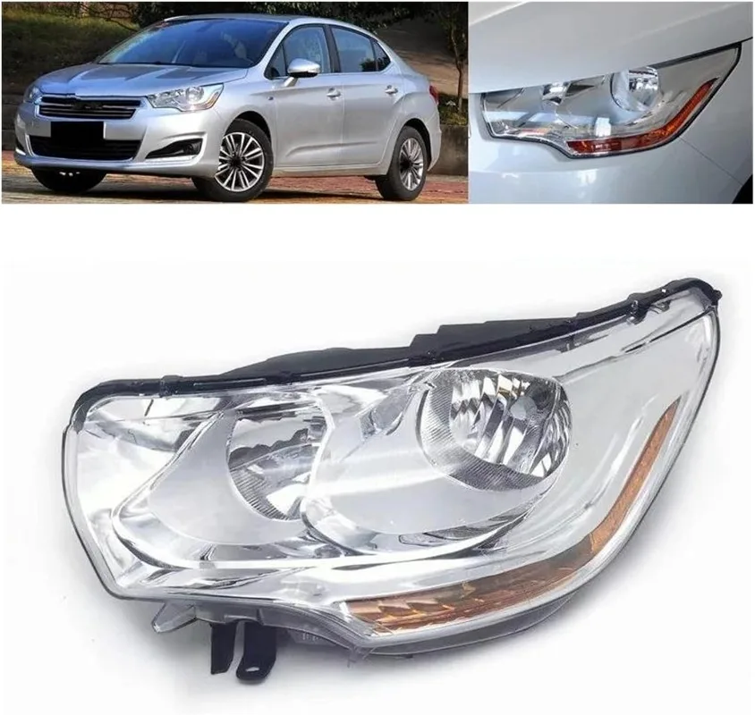 

For Citroen C4 ll 2010 2011 2012 2013 2014 2015 2016 Front Bumper Head Light Headlamp Driving Headlight Turn Signal Light
