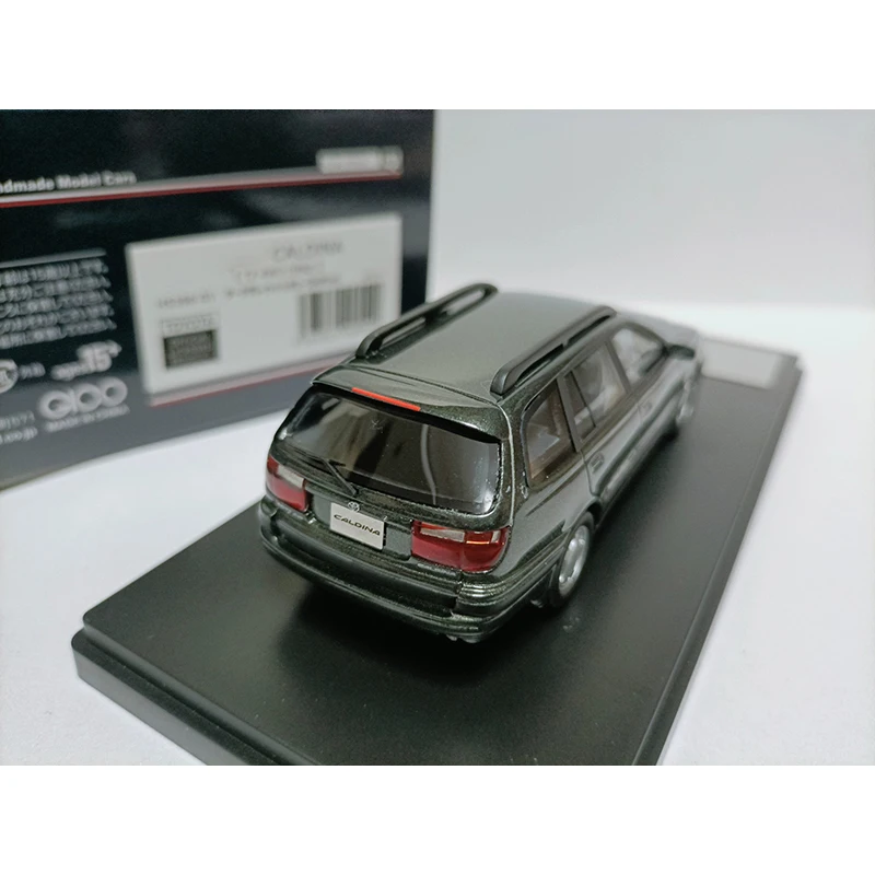 hi-story Resin 1:43 Scale CALDINA TZ 1992 Dark grey Station Wagon Car Model Classics Adult Souvenir Gift Hobby & Toys
