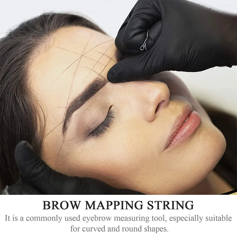 2 pezzi compatto facile da tenere per la mappatura delle sopracciglia righello Microblading stringa scatola di inchiostro strumento di fornitura di tatuaggi strumento di fornitura di tatuaggi