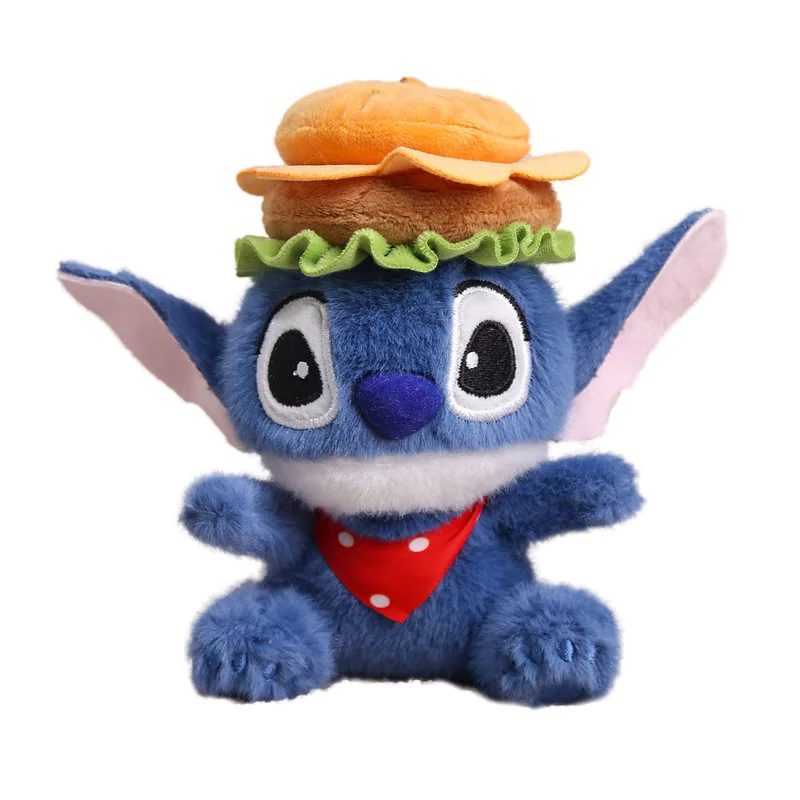 New Anime Figures Stitch Plush Keychain Christmas Seris Keychains Plushie Keyring Doll Backpack Pendant Christmas Gift Girl Toys