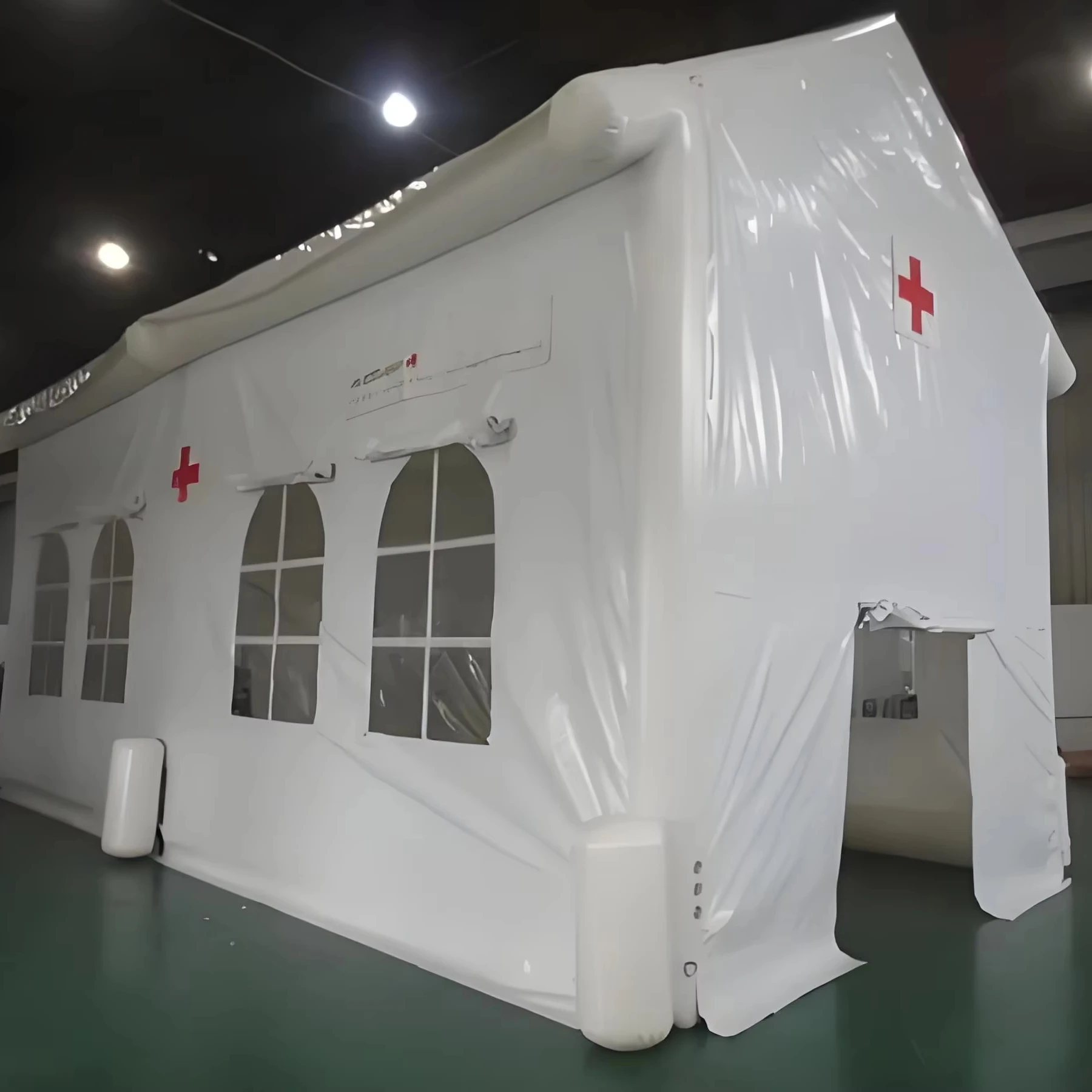 Large Outdoor Party Tent Inflatable Multi Room Tent With Power System Weatherproof Adventure Base Camps Medical Inflatable House