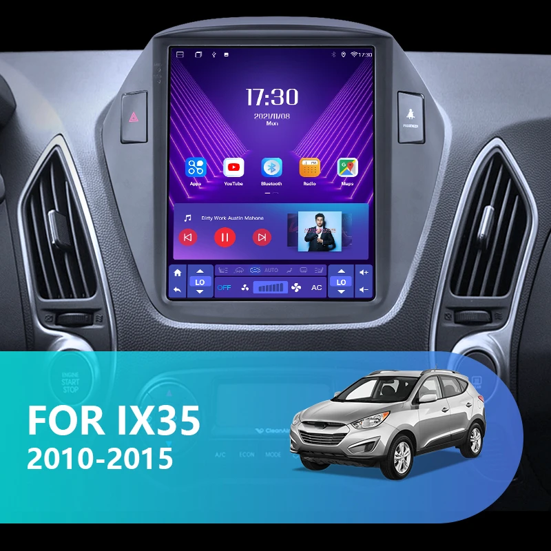 Android 11 Voor Hyundai IX35 Tucson 2009-2015 9.7 \