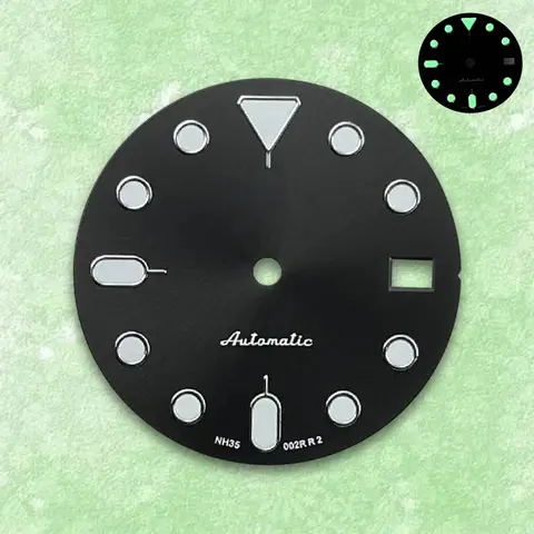 28.5 मिमी डायल एस लोगो एनएच 34/एनएच 35 जापानी स्वचालित मूवमेंट चमकदार घड़ी संशोधन सहायक उपकरण के लिए उपयुक्त 10 best sales सेको लोगो - №7