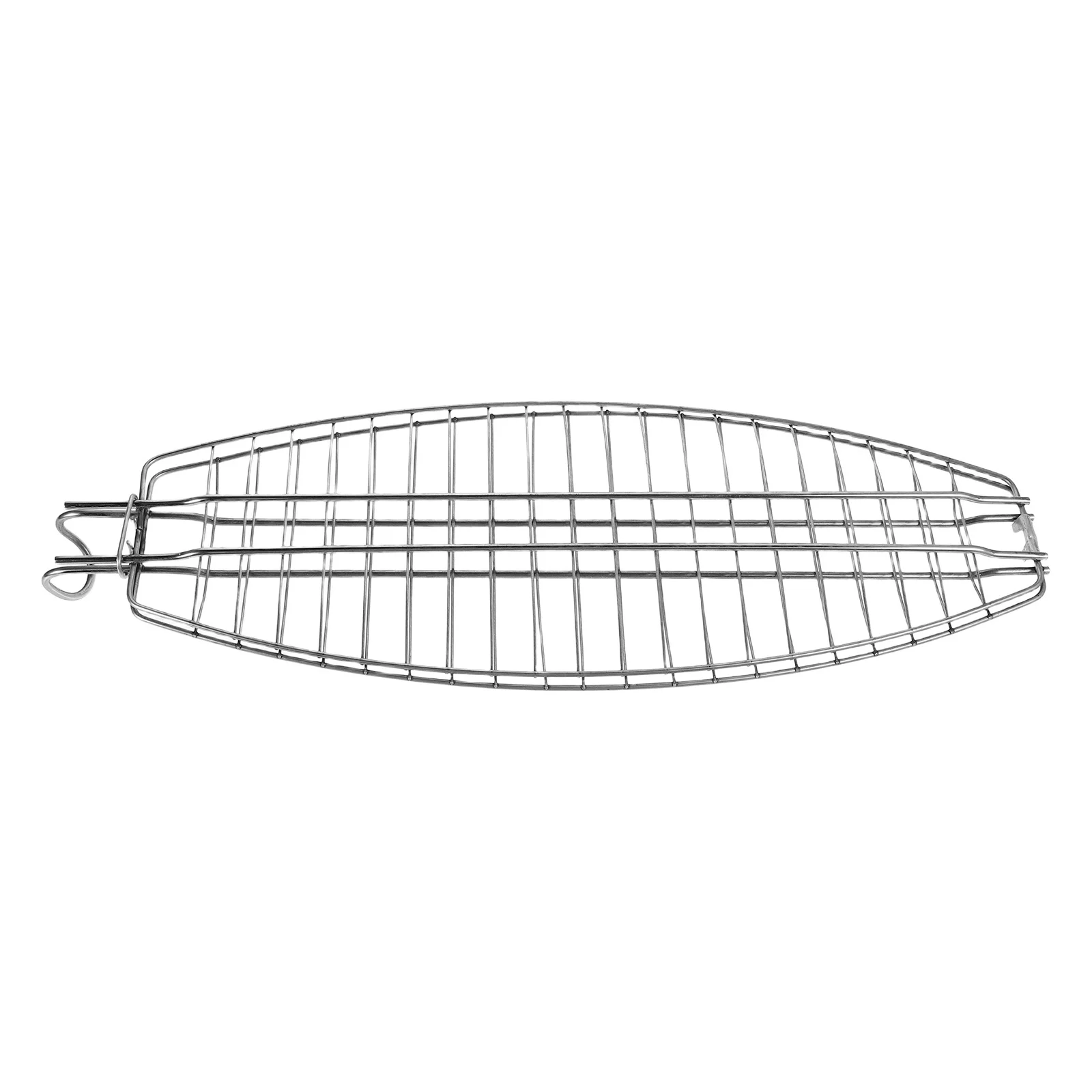 

Stainless Steel Bbq Grill Basket Outdoor Portable Camping Fish Grilling Tool Large Cooking Area Easy to Clean Bbq Grate