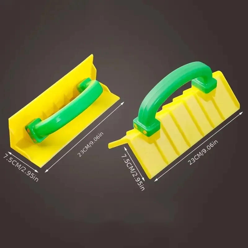 2PCS Corner Trowel Set, Plastic Inner & Outer Corner Drywall Tools, PVC Plaster Scraper for Wall Putty, DIY & Professional Use
