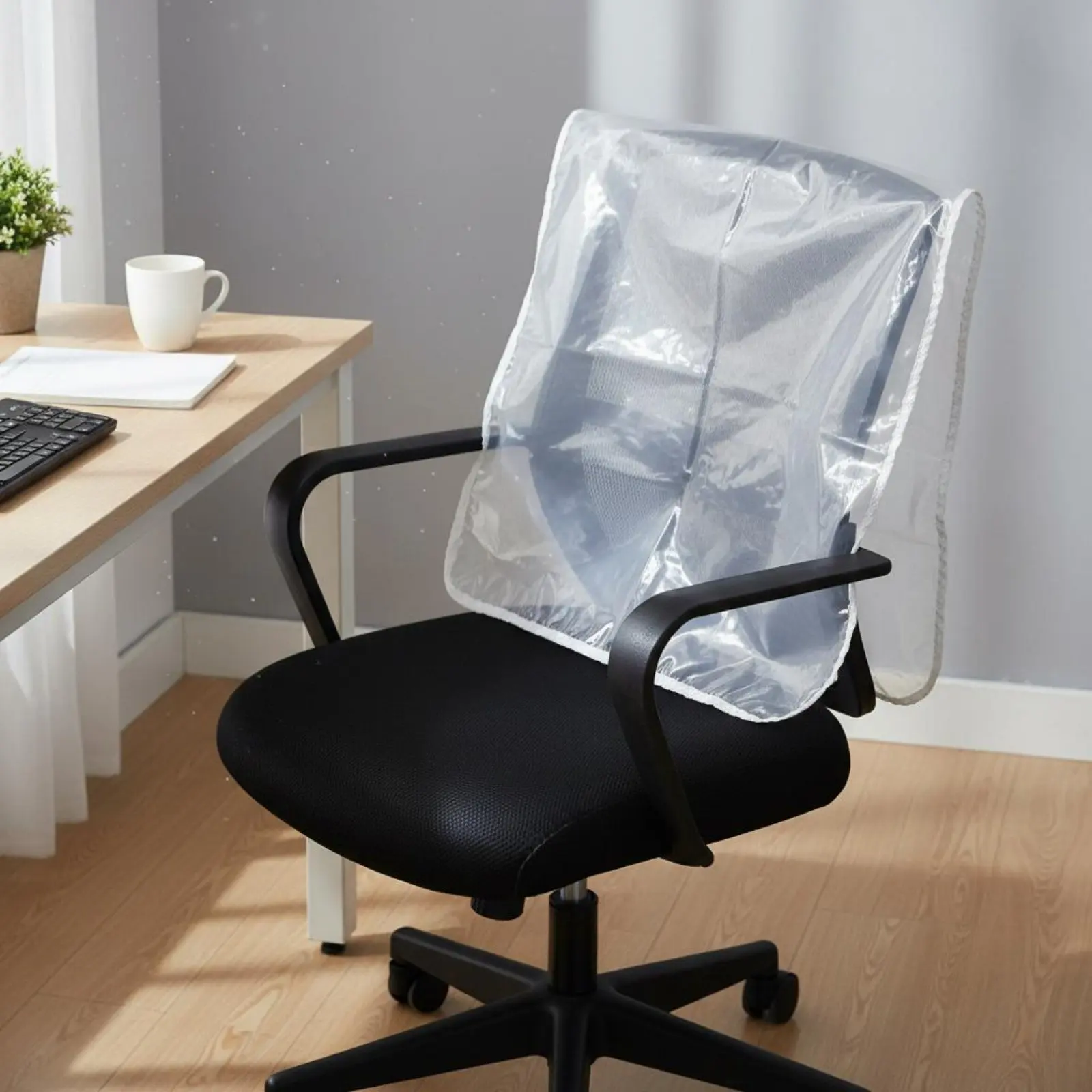 Hairstylist Chair Rear Protector Easy to Clean Salon Chair Backrest Cover Furniture Accessory Waterproof Long-Lasting - view 2