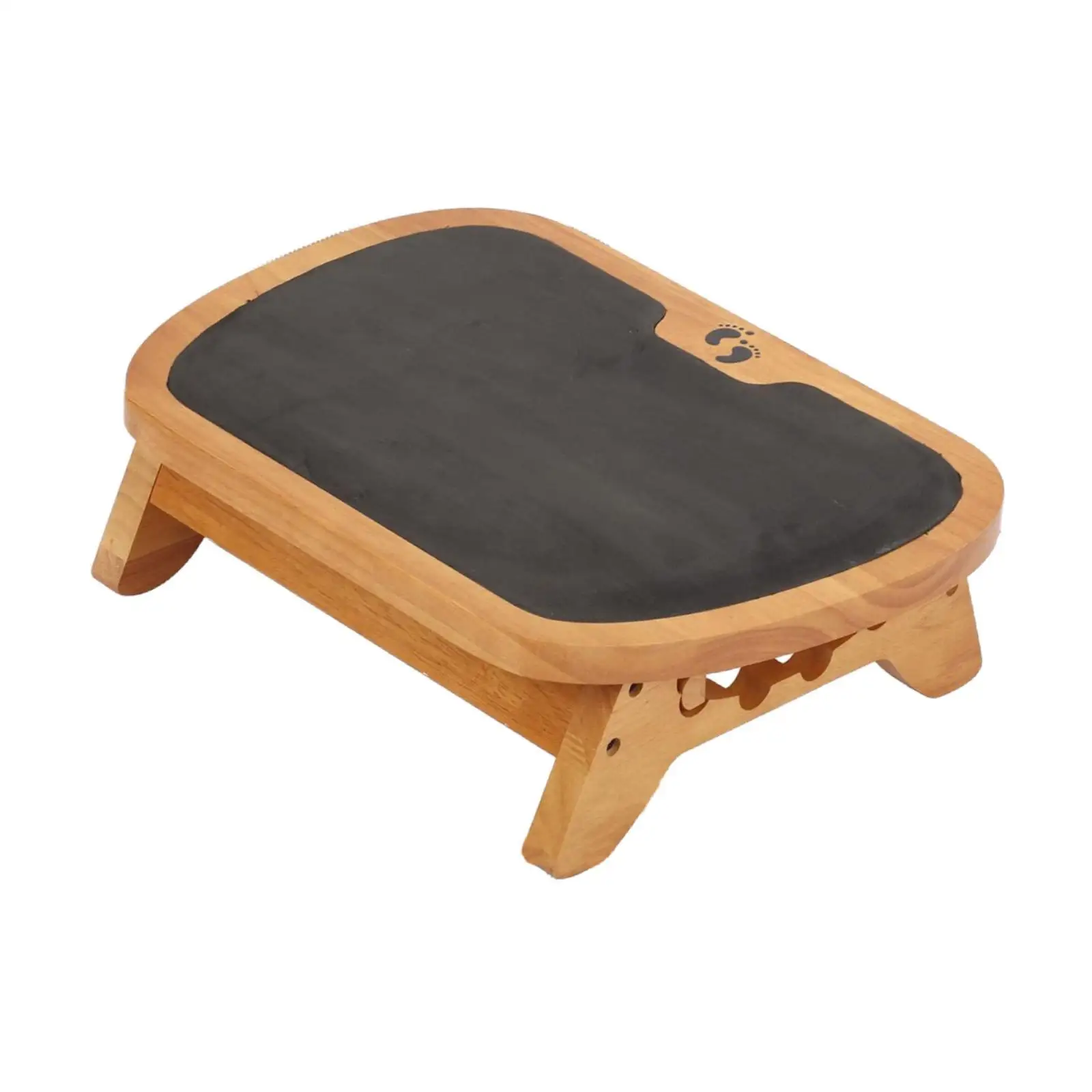 

Foot Rest for Under Desk at Work Wood Footstool for Living Room Gaming Home