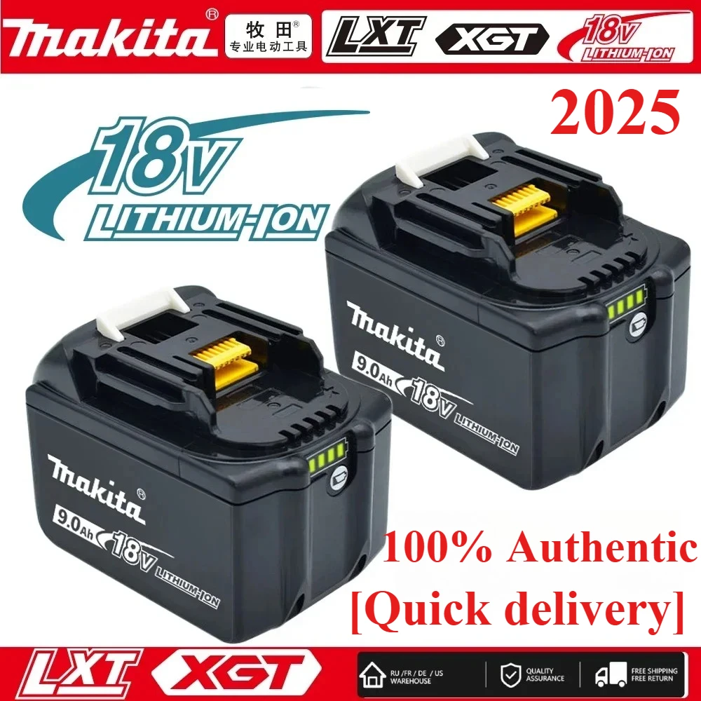 

100% подлинная литий-ионная аккумуляторная батарея Makita 18 В 6,0 Ач/9,0 Ач для BL1860 BL1850 BL1840B LXT400, аккумулятор для электроинструмента