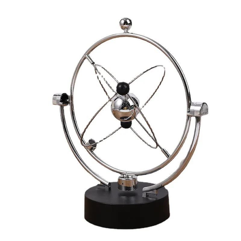 Perpetual Motion Machine Kinetic Energy Ball Desktop Ornament Metal Physics Science Toy Office Desk Decoration Creative Gift