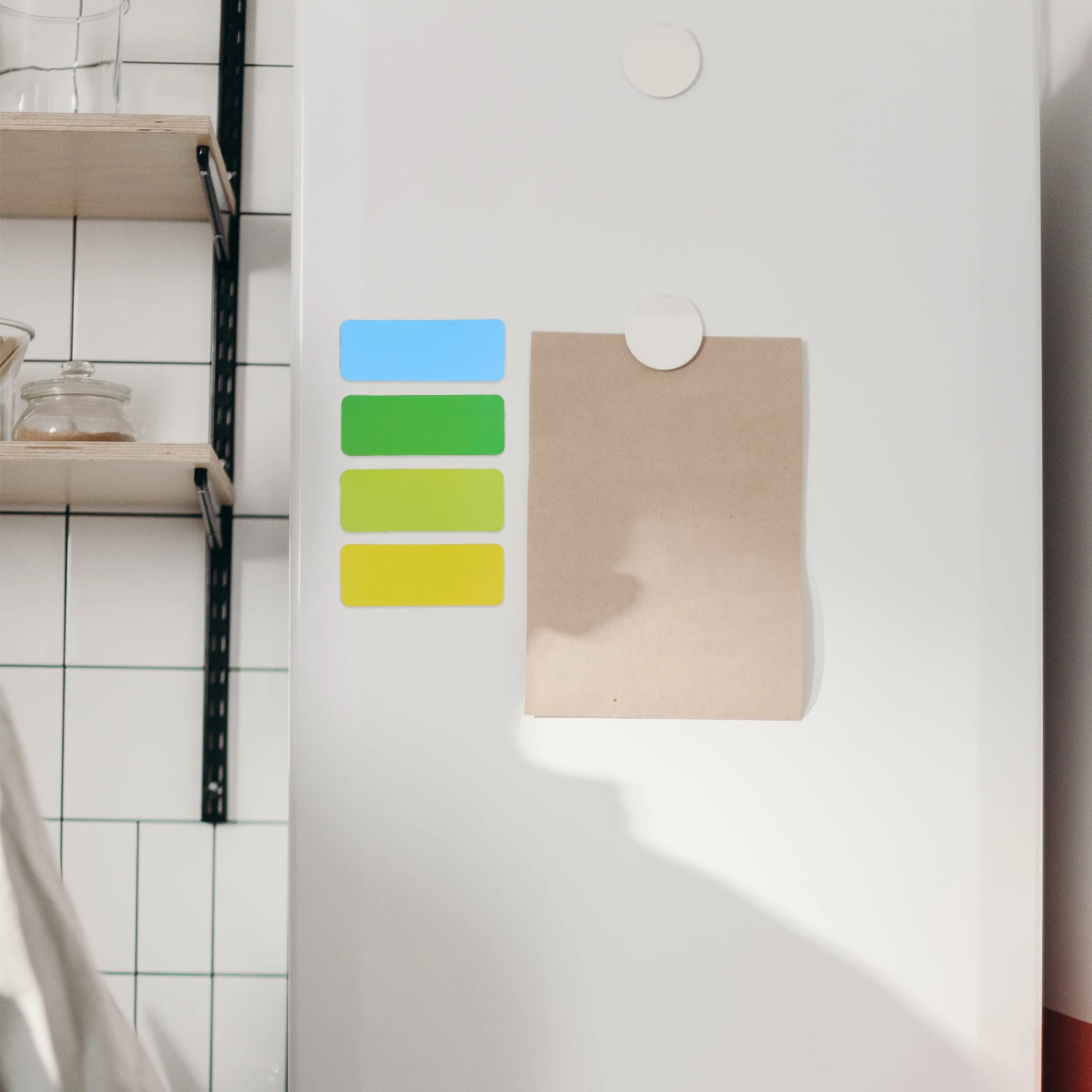 

72 Pcs Magnetic Labels Fridge Whiteboard Dry Erase Stickers 9 Colors Reusable Erasable Name Tags for Lockers Home Office ganizer