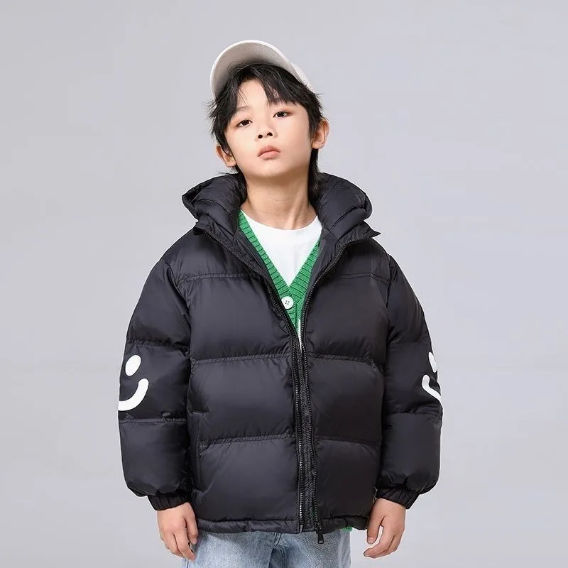 2025 Winter Tween Boys & Girls Cartoon Cozy Lightweight Fleece Hoodie - Thickened Stain-Resistant Unisex Winter Jacket for Kids