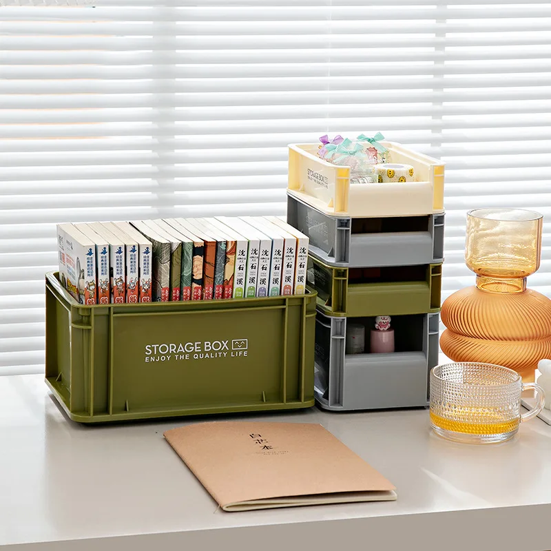 Industrial Style Outdoor Camping Stackable Storage Box Desktop Household Cosmetics Storage Box Snack and Sundry Storage