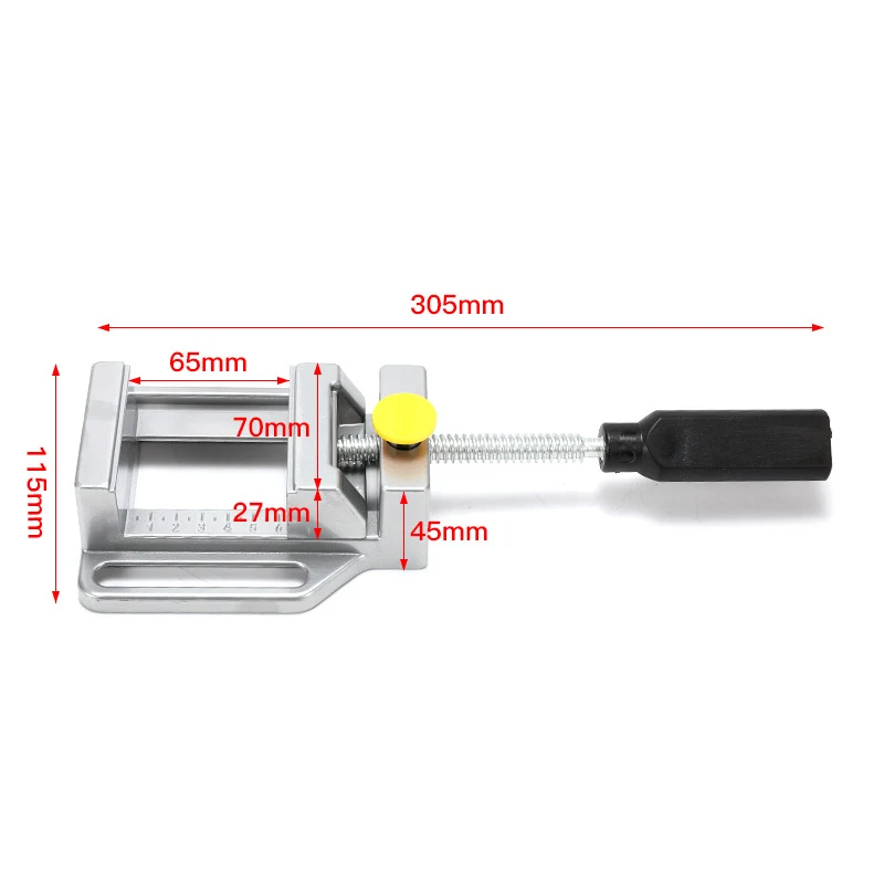 U50 Bench Flat Vise Tong Stand Drill Press Stand Kit Multifunction Aluminum Drill Tool Hold Adult Sex Bench Drill Woodwork 2.5