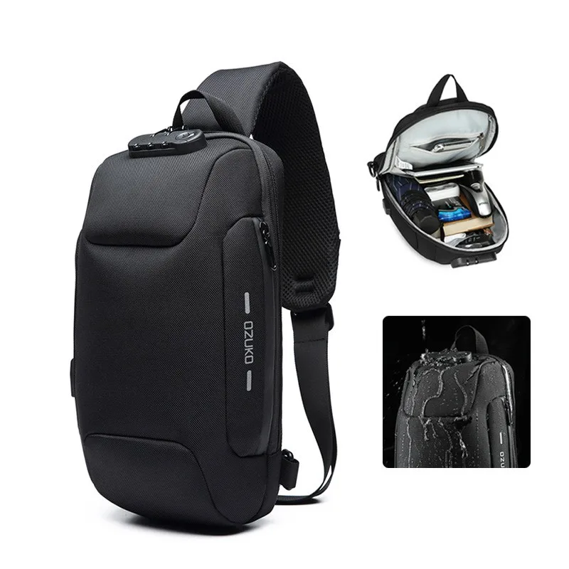 2026 Chest Bag for Men Crossbody Bag  Anti-theft Shoulder Bags Messenger Bags Male Waterproof Short Trip Pack Sling Bag