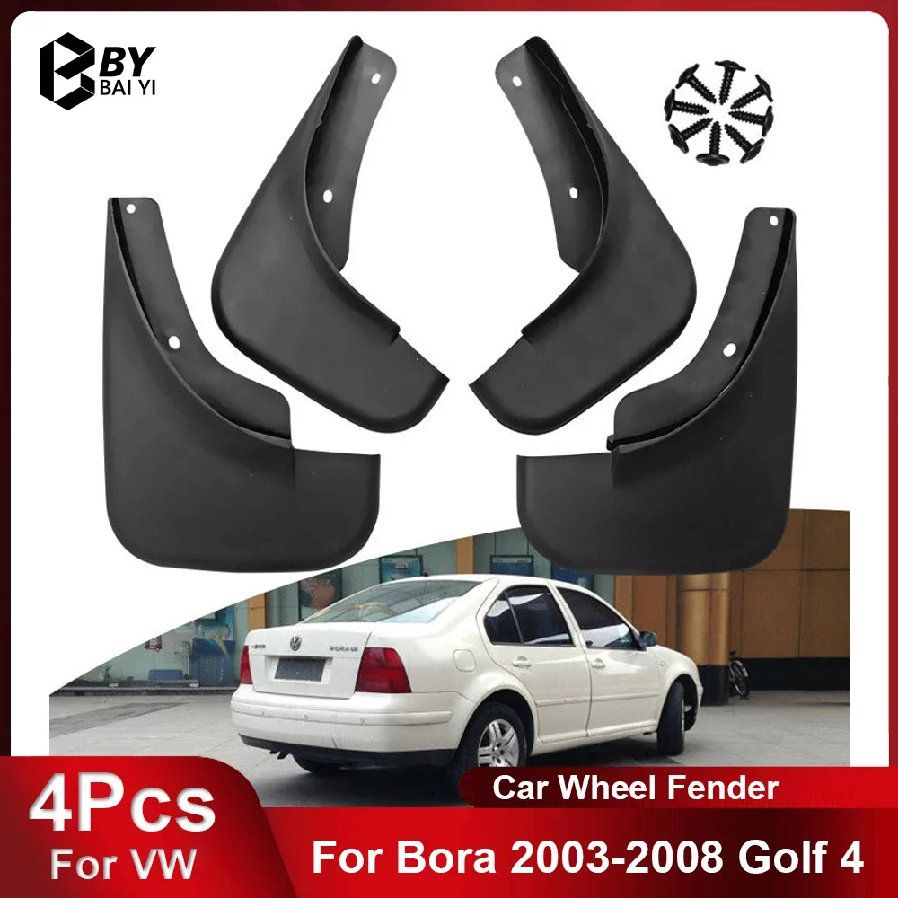 

4 шт. автомобильные брызговики подходят для Volkswagen Bora 2003-2008, автомобильные брызговики Golf 4, аксессуары для модификации автомобиля
