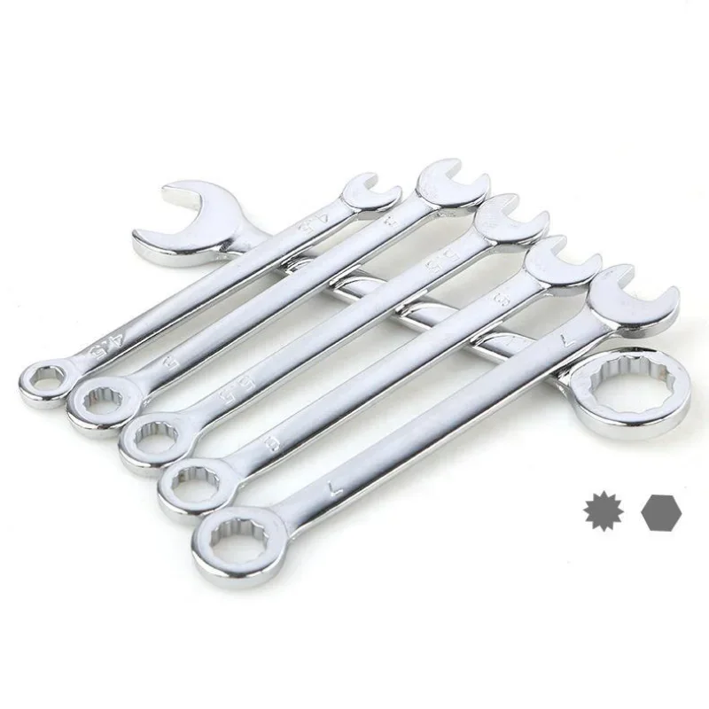 

Новые 10 шт. мини-ключ с открытым концом 4-11 мм Metrci/императорский стандарт 45 # Стальные двухсторонние ключи с трещоткой Мини-комбинированный гаечный ключ