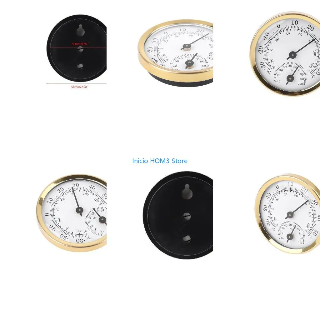 A5YD Indoor Outdoor Thermometer Hygrometer for Mounting to Patio Garden Garage