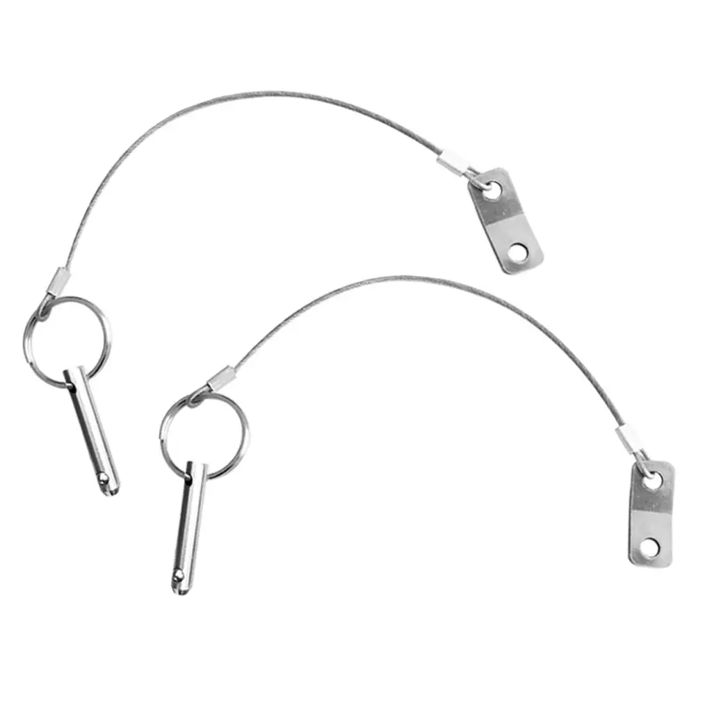 Boat Stainless Steel Quick Release Pin Lanyard Jaw Slide Hinge Deck Bimini Top for Ship Rigging Supplies