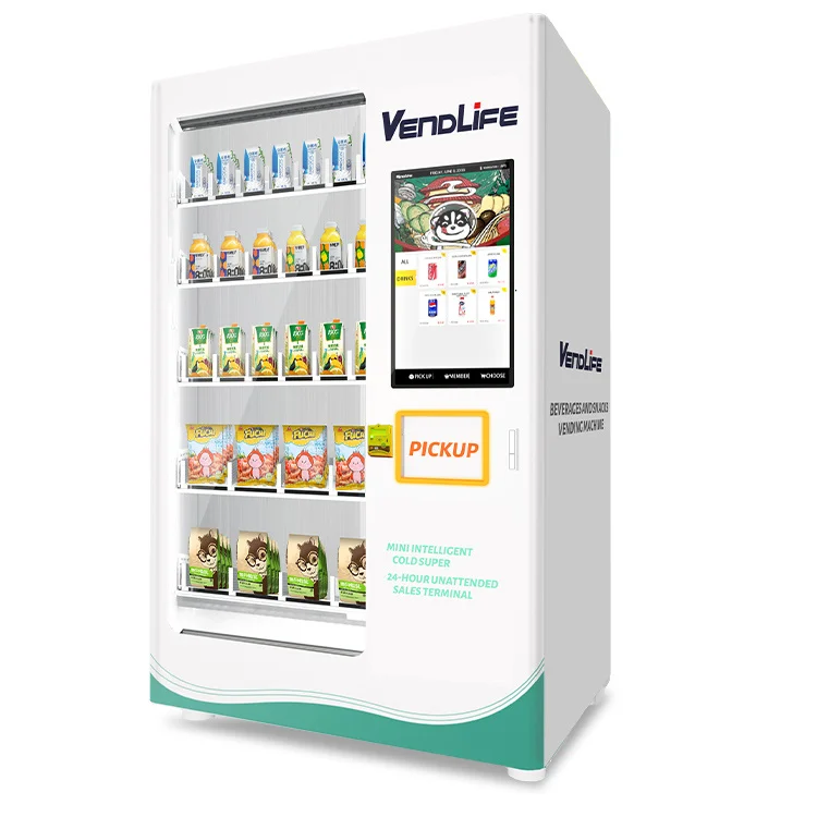 Full Automatic Touchscreen Vending Machine with Card Reader SDK for Small Business Newspaper Retail Kiosk 24/7 CE Certified