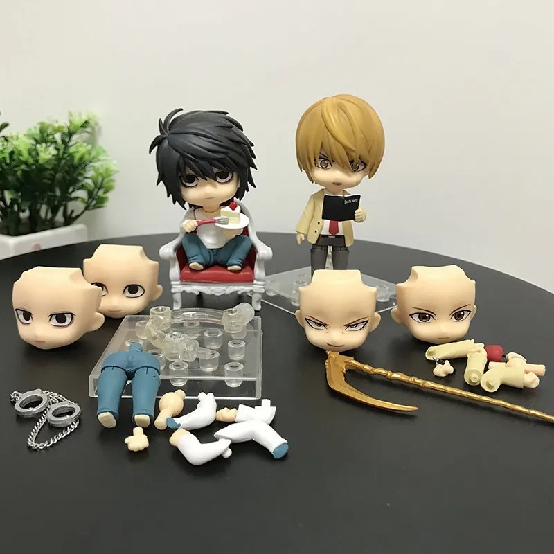 Anime Q Version Death Note Model #1200 L Lawliet 1160# Yagami Light Action Figure Collectible Decor Doll Toy Gift For Anime Fans