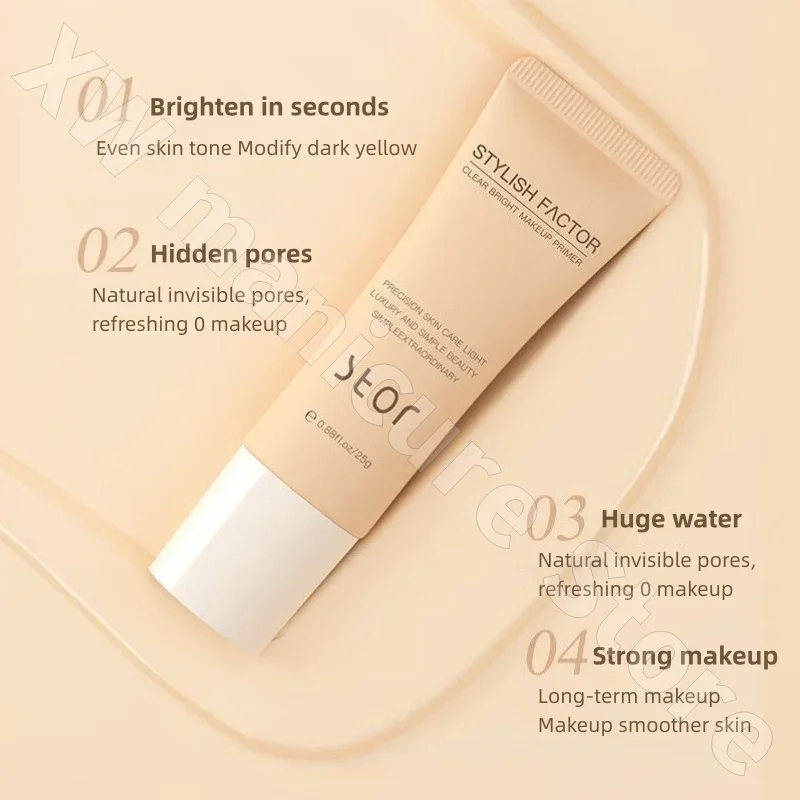 Yayinzi Milk Makeup Front Milk Isolation Concealer Brightens Skin Tone Moisturizes Even Skin Tone Makeup Invisible Pores 25g