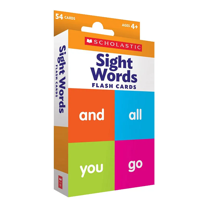 Original English Sight Words Flash Cards Educational Tool for Kids Reading Practice Vocabulary Building Preschool Early Learning