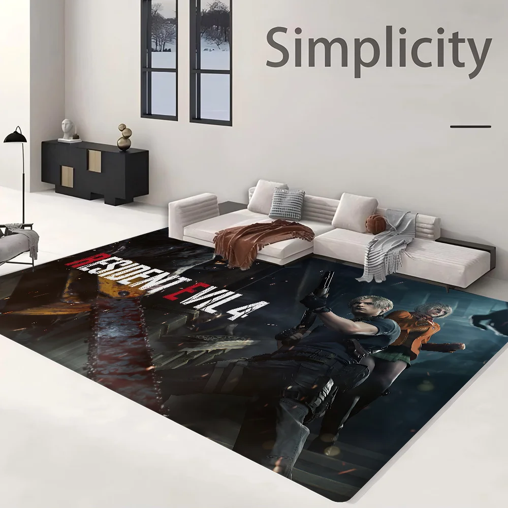 R-Resident E-Evil Room Mats Retro Multiple Choice Living Room Kitchen Rug Non-Slip Welcome Rug