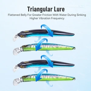 Königreich Kingart sinkende Minnow Fischerei Köder 6G 9G 14G 18,6 g Jerkbaiten gute Action Wobbler von Stille Köder Köder Bass 6 Hauptverkaufstabias Bass - №2