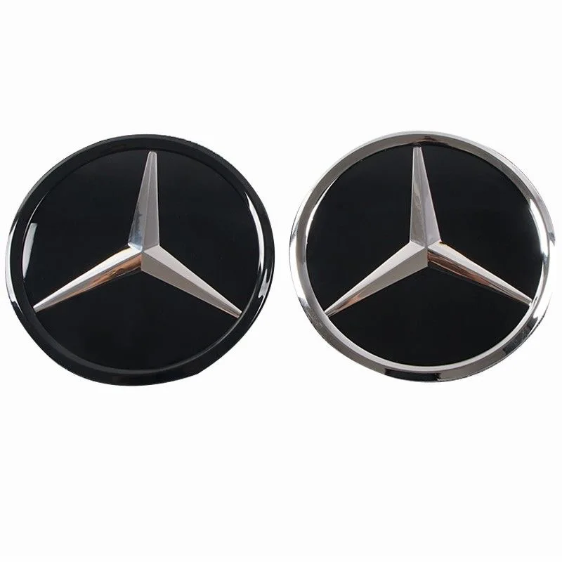 

The front grille star logo badge mirror bottom 3D ABS logo for Mercedes-Benz W205 W176 W212 W218 C117 CLA GLA CLS GLC class