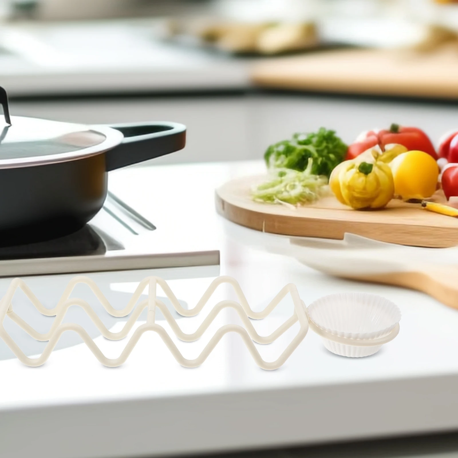 

Plastic Taco Holder 4 Slot Corn Tortilla St Detachable Design Stable Compact Kitchen Accessories Food Trays Party Decorations