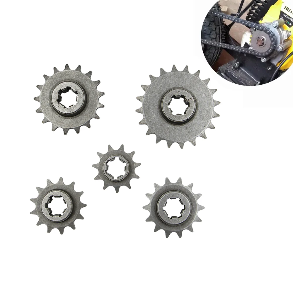 Front Gear Box Sprocket T8F 11T 13T 17T 20T Pinion Sprocket Chain Cog Metal For 47cc 49cc Minimoto ATV Mini Bike Moped Scooter